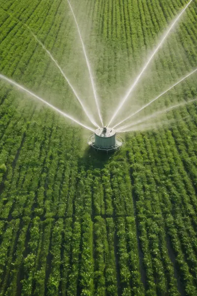 Récupérateur d'eau agricole dans l'Oise.